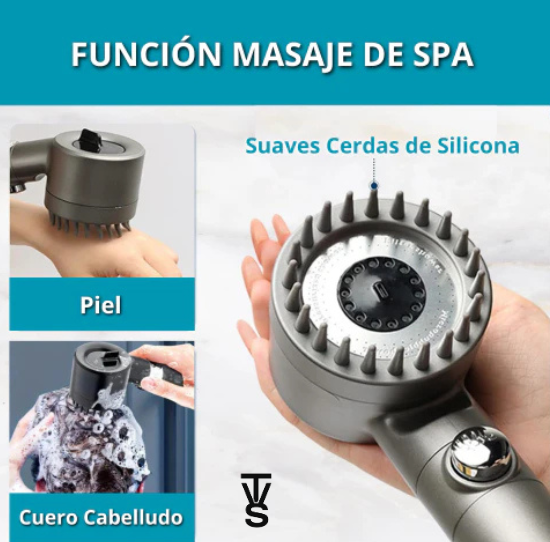 HydroShower™ 2x1 Cabezal De Ducha Masajeador