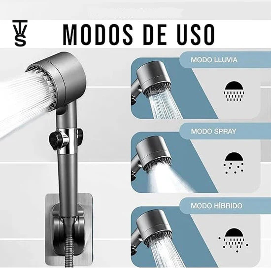 HydroShower™ 2x1 Cabezal De Ducha Masajeador