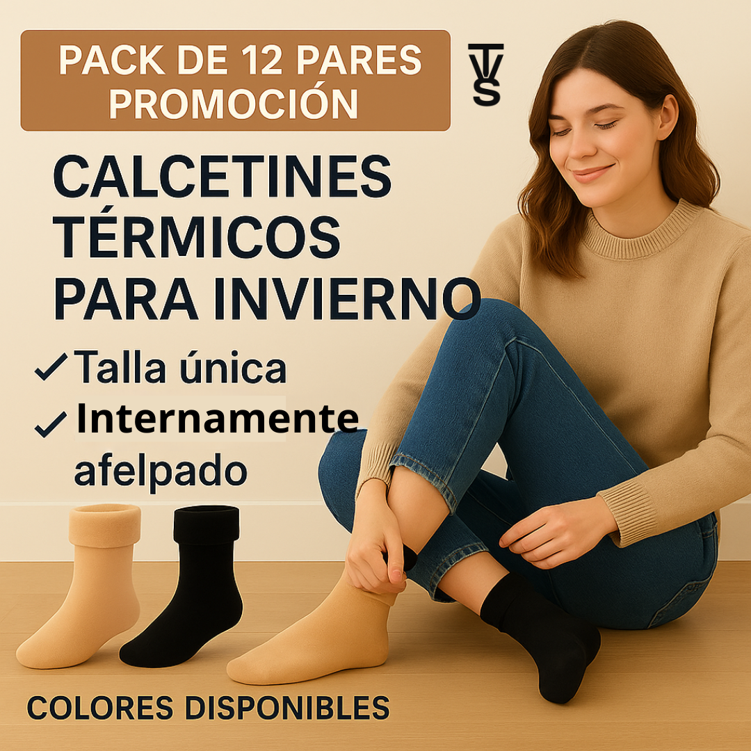 ThermoSocks™ Pack 12 Calcetines Térmicos
